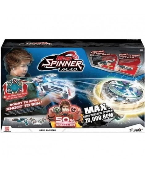 Spinner Mad - SILVERLIT - Blaster 6 toupies - A partir de 5 ans