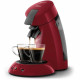 Machine a café dosette SENSEO ORIGINAL Philips HD6553/81, Booster D'arômes, Crema Pus, 1 ou 2 tasses, Rouge