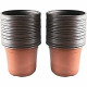 Lot de 20 pots bouturage en polystyrene 7x7x6cm - NATURE - carrés avec trous de drainage