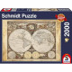 SCHMIDT SPIELE  Puzzle Adulte Mappemonde Historique- 2000 Pieces