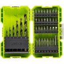 Coffret antichocs empilable RYOBI 38 accessoires de perçage-vissage - porte embouts RAK38SDD