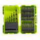 Coffret antichocs empilable RYOBI 38 accessoires de perçage-vissage - porte embouts RAK38SDD