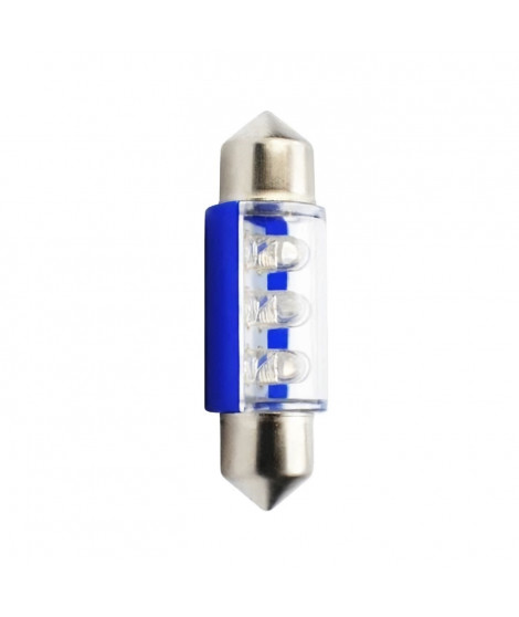 PLANET LINE Lot de 2 Ampoules LED - Navette C5W - 12 V - 0,40 W - 36 mm - Bleue