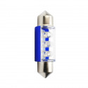 PLANET LINE Lot de 2 Ampoules LED - Navette C5W - 12 V - 0,40 W - 36 mm - Bleue