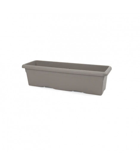 PLASTIKEN Jardiniere rectangulaire - 80 X 33 cm - Taupe