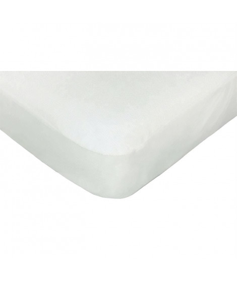 DOUX NID Protege-matelas en bambou - Blanc - 60x120 cm