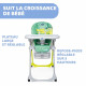 CHICCO - Chaise Haute Polly Easy Crocodile