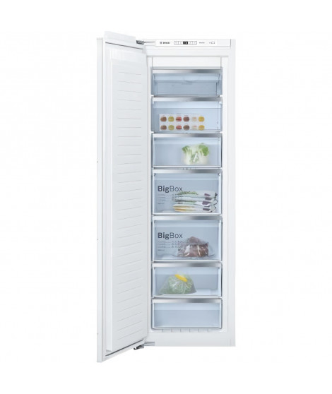 BOSCH GIN81AEF0 Congélateur intégrable - 211L - SER6 - 177x56cm - Blanc