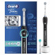 Oral-B Teen Brosse a Dents Électrique Rechargeable, 1 Manche, 1 Brossette, Noir, Élimine jusqu'a 100 % de plaque dentaire