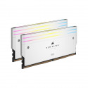 Mémoire RAM - CORSAIR - Dominator Titanium RGB DDR5 - 32GB 2x16GB DIMM - 6400MT/s - Intel XMP 3.0  - 1.40V - Blanc (CMP32GX5M…