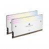 Mémoire RAM - CORSAIR - Dominator Titanium RGB DDR5 - 32GB 2x16GB DIMM - 6400MT/s - Intel XMP 3.0  - 1.40V - Blanc (CMP32GX5M…