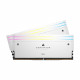 Mémoire RAM - CORSAIR - Dominator Titanium RGB DDR5 - 32GB 2x16GB DIMM - 6400MT/s - Intel XMP 3.0  - 1.40V - Blanc (CMP32GX5M…