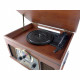 INOVALLEY RETRO10E-BTH-N - Chaîne Hi-fi rétro - Connectivité bluetooth, USB, Vinyles, CD, K7 audio, Radio FM, Aux-In - Bois v…