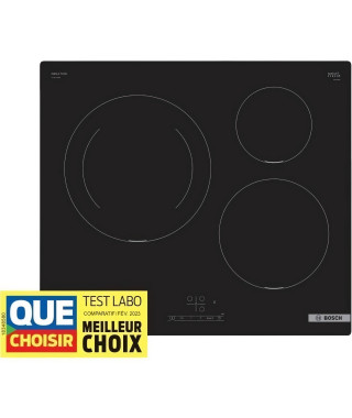 Table induction BOSCH - 3 feux - 60 cm - PUJ611BB5E