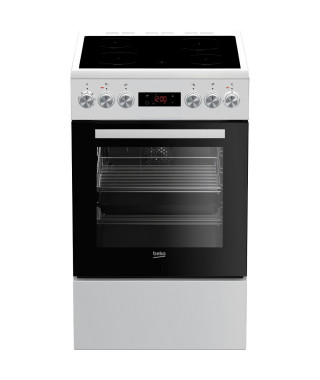 Cuisiniere vitrocéramique - BEKO - FSE57302GWC - 4 feux - 50cm