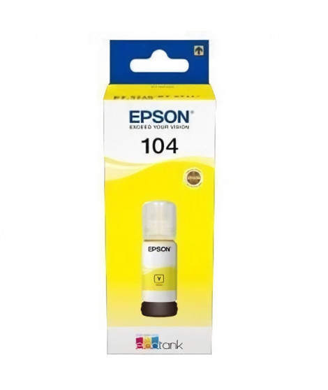 EPSON Kit de Remplissage d'Encre Epson EcoTank 104 - Jaune - Jet d'encre - 7500 Pages - 1 Unit(s) (C13T00P440)