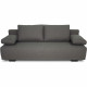 Banquette convertible en Tissu Gris  L 195 x P 122 x H 78 cm  LARA - Fabriqué en Ukraine