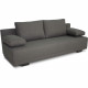 Banquette convertible en Tissu Gris  L 195 x P 122 x H 78 cm  LARA - Fabriqué en Ukraine