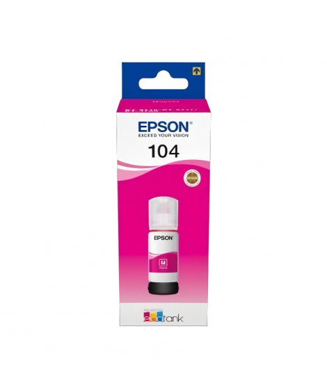 EPSON Kit de Remplissage d'Encre Epson EcoTank 104 - Magenta - Jet d'encre - 7500 Pages - 1 Unit(s) (C13T00P340)
