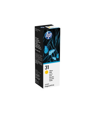HP 31 Bouteille d'encre jaune authentique 70 mL (1VU28AE) pour HP Smart Tank 455/457/513/Plus 555/Plus 559/Plus 570/Plus 655