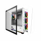 MRED - Boîtier PC Gamer ATX - Blanc RGB White Destroyer Strip-G