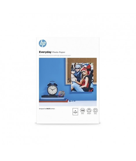Papier photo brillant HP Everyday - 100 feuilles/A4/210 x 297 mm (Q2510A)