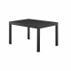 Table de jardin extensible rectangulaire 6 a 8 personnes - Gris foncé - En aluminium - 135 / 270 x 90 x 75 cm