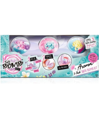 CANAL TOYS - So DIY - Kit pour créer 3 boules de bain effervescentes - Aromathérapie - So Bomb - Bath Bomb 3 Pack - BBD 039