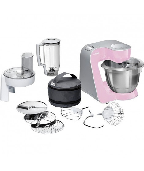 BOSCH MUM58K20 - Robot pâtissier MUM 5  Rose dragée et argent