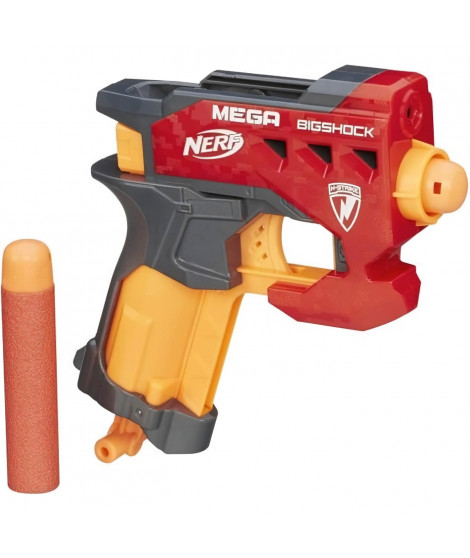 Pistolet Nerf Mega Bigshock - NERF - Modele compact avec une portée de plus de 21 metres - 2 fléchettes incluses