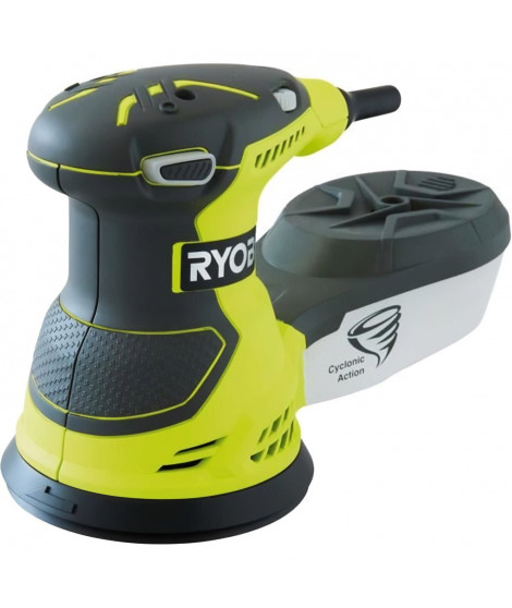 Ponceuse excentrique filaire Ryobi ROS300 300W 125mm livre avec 5 feuilles abrasives