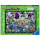Puzzle 1000 pieces Minecraft - Ravensburger - 17188 - Dessins animés et BD - Gris