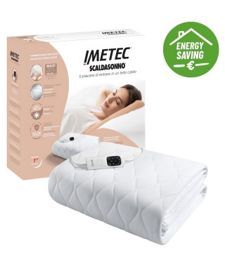 Surmatelas Chauffant - Imetec - 1 Place Adapto Maxi 195x90 cm - 6 Températures - Tissu Hypoallergénique - Température Constante