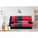 Clic clac 3 places DREAM - Tissu 100% Coton imprimé Piste Rouge - Couchage 125x190 cm - L190 x P92 x H96 cm