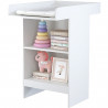 Commode a langer - POLINI KIDS - MARINA - 2 niches - Blanc