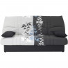 Clic clac 3 places DREAM - Tissu 100% Coton imprimé Ramage - Couchage 125x190 cm - L190 x P92 x H96 cm