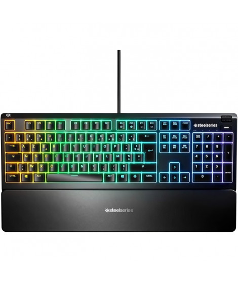 Clavier gamer mécanique - STEELSERIES - APEX 3 - Ultra silencieux - Noir
