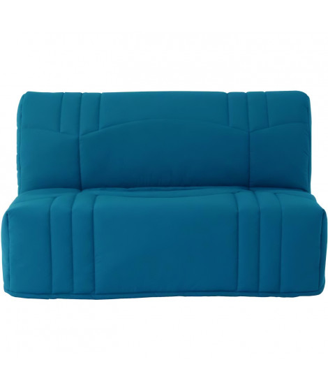 Banquette 2 places BZ DREAM - Tissu 100% Coton bleu canard - Couchage 140x190 cm - L145 x P100 x H90 cm