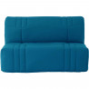 Banquette 2 places BZ DREAM - Tissu 100% Coton bleu canard - Couchage 140x190 cm - L145 x P100 x H90 cm