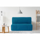 Banquette 2 places BZ DREAM - Tissu 100% Coton bleu canard - Couchage 140x190 cm - L145 x P100 x H90 cm