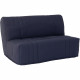 Banquette BZ DREAM - Tissu 100% Coton bleu foncé - Couchage 140x190 cm