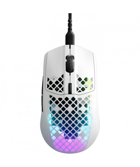 Souris gamer filaire ultra légere - STEELSERIES - AEROX 3 (2022) EDITION SNOW - Blanc