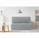 Banquette BZ DREAM - Tissu 100% Coton gris clair - Couchage 140x190 cm