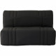 Banquette 2 places BZ DREAM - Tissu 100% Coton noir - Couchage 140x190 cm - L145 x P100 x H90 cm