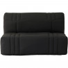 Banquette 2 places BZ DREAM - Tissu 100% Coton noir - Couchage 140x190 cm - L145 x P100 x H90 cm