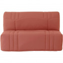 Banquette 2 places BZ DREAM - Tissu 100% Coton terracotta - Couchage 140x190 cm - L145 x P100 x H90 cm