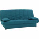 Banquette clic clac 3 places - Tissu 100% coton Bleu canard - Style Contemporain - L 190 x P92 cm - MILA