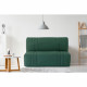 Banquette 2 places BZ DREAM - Tissu 100% Coton vert foret - Couchage 140x190 cm - L145 x P100 x H90 cm