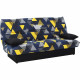 Clic clac 3 places DREAM - Tissu 100% Coton imprimé Canyon Bleu - Couchage 125x190 cm - L190 x P92 x H96 cm