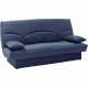 Clic clac 3 places THELMA - Tissu Soro bleu foncé - Couchage 125x190 cm - L190 x P92 x H96 cm